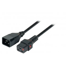 IEC Lock (2028349) 2m Noir Rallonge secteur C19 C20