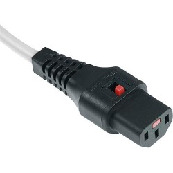 IEC Lock 0,5m Blanc Rallonge secteur C13 C14