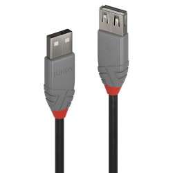 Lindy USB-A 2m Anthra