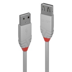Lindy USB-A 0,2m Anthra (36710)