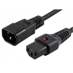 IEC Lock (2028097) 1m Noir Rallonge secteur C13 C14