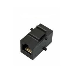 Traversée RJ45 UTP Cat6 F F Noir
