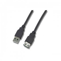 Rallonge USB-A 2.0 1m vers USB-A M F Noir