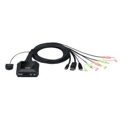 ATEN CS52DP KVM hybride DisplayPort 2 ports USB-C