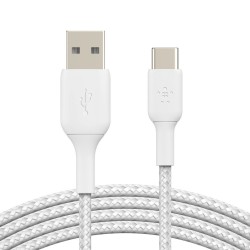 Belkin USB-A USB-C 3m tressé Bla