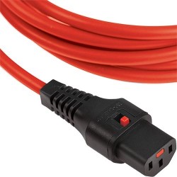 IEC Lock (2028175) 2m Rouge Rallonge secteur C13 C14