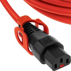 IEC Lock (2028553) 2m Orange Rallonge secteur C13 C14 cage