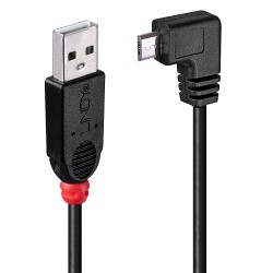 Lindy USB-A micro-B coudé 0,5m