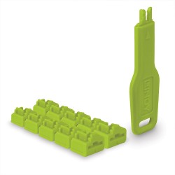 Lindy Verrous RJ45 x10 Vert