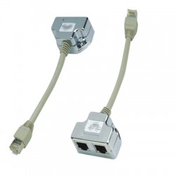 Eclateur de paires RJ45 Cat5e ST M 2xF 15cm