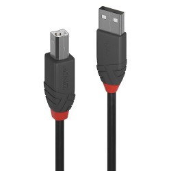 Lindy USB-A USB-B 0,5m Anthra