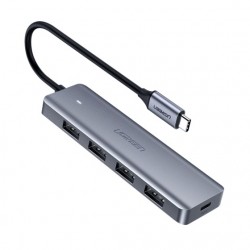 UGREEN Hub USB-C 4x USB-A 5Gbps Gris