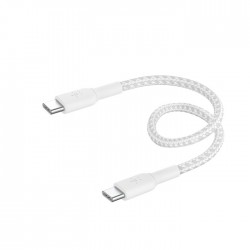 Belkin USB-C USB-C 15cm tressé Blanc