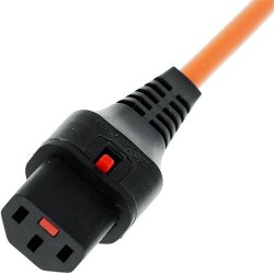 IEC Lock (2028151) 2m Orange Rallonge secteur C13 C14