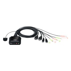 ATEN CS22H KVM câble HDMI 4K USB ports