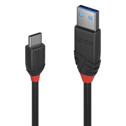 Lindy USB-C USB-A 3A 1m Black
