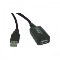 Rallonge amplifiée USB-A 20cm 2. vers USB-A M F