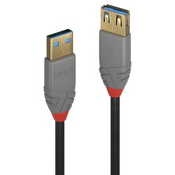 Lindy USB-A USB-A 2m Anthra