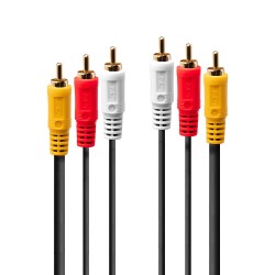 Lindy 3x RCA 10m audio video