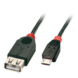 Lindy USB-A micro-B OTG 0,5m