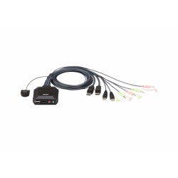 ATEN CS22DP KVM câble DisplayPor USB - 2 ports