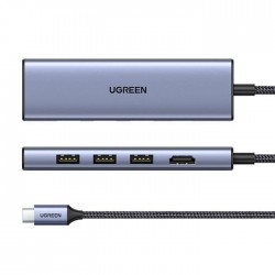 UGREEN Hub USB-C 6 ports HDMI SD microSD