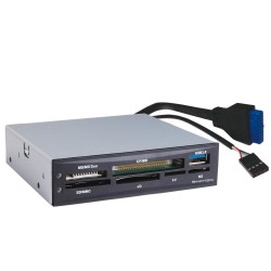 Lecteur 16-en-1 Noir 3'½ + USB3.0